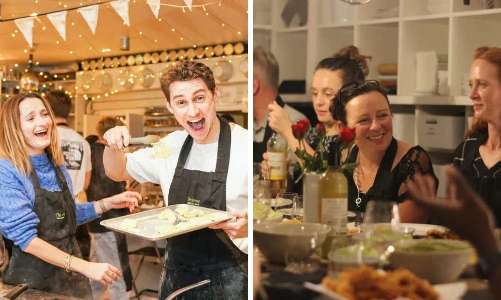 people in a cooking class