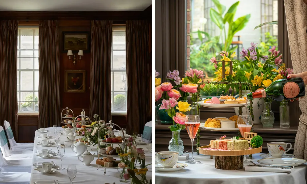 group dining table for afternoon tea
