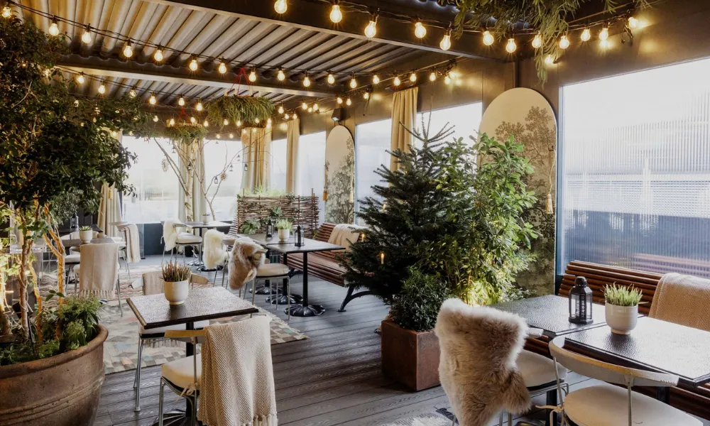 winter terrace at Rucola