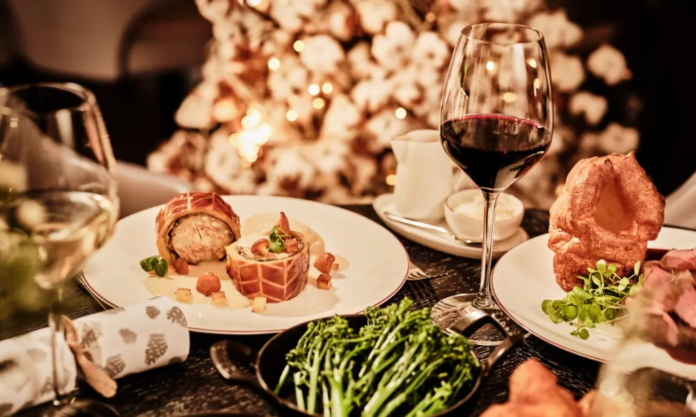 Christmas dinner in Covent garden indigo restaurant