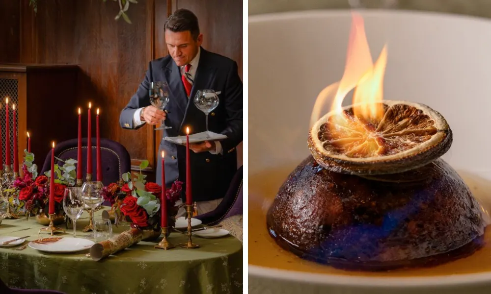 L'oscar flaming christmas pudding