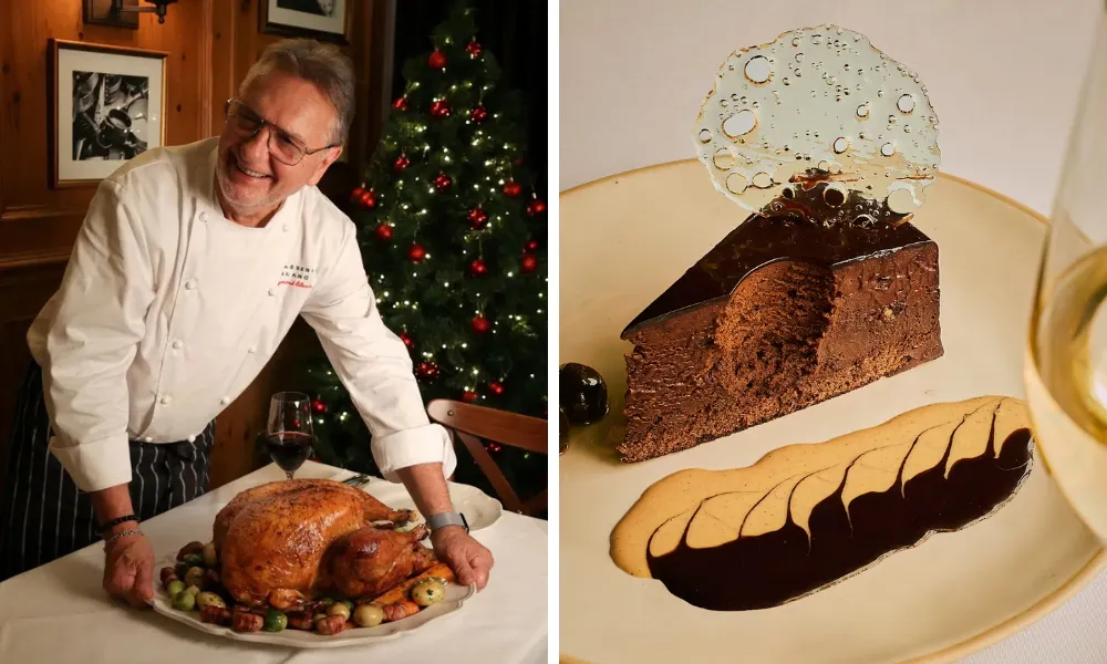 Raymond blanc at christmas day dinner at brasserie blanc