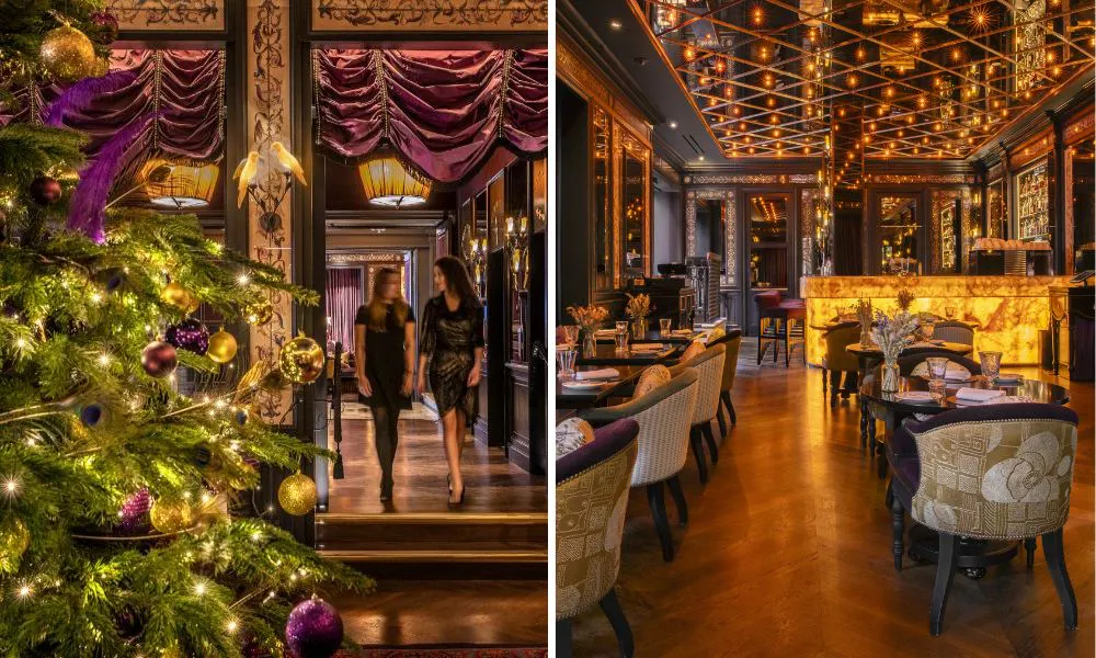 L'oscar interiors and christmas tree