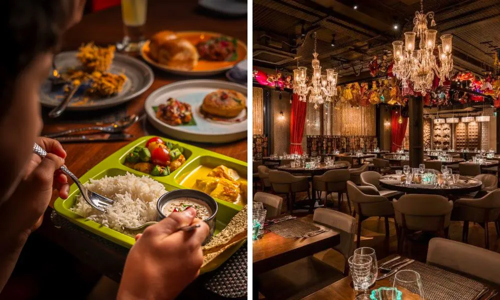 child friendly portions at Masala Zone, as well as its stylish interiors