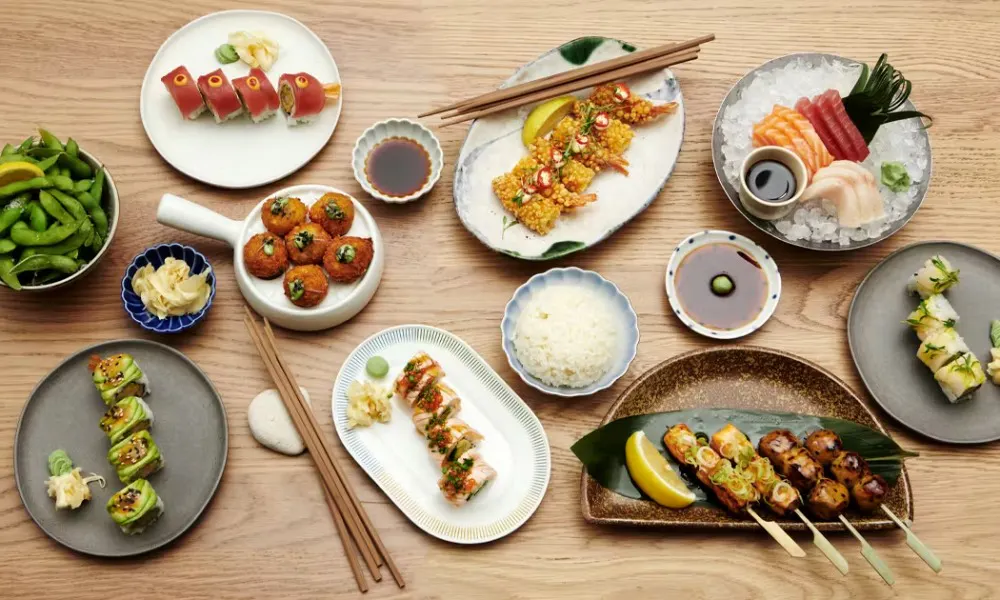 sticks n sushi dishes