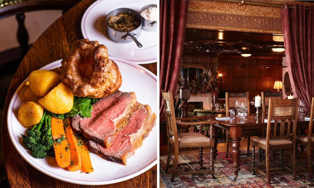 Pub interiors and a roast dinner