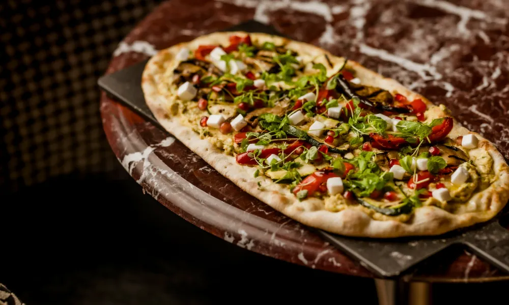 pizza at f1 arcade