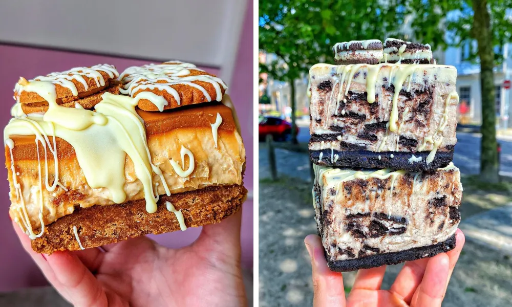 biscoff and oreo cheesecakes