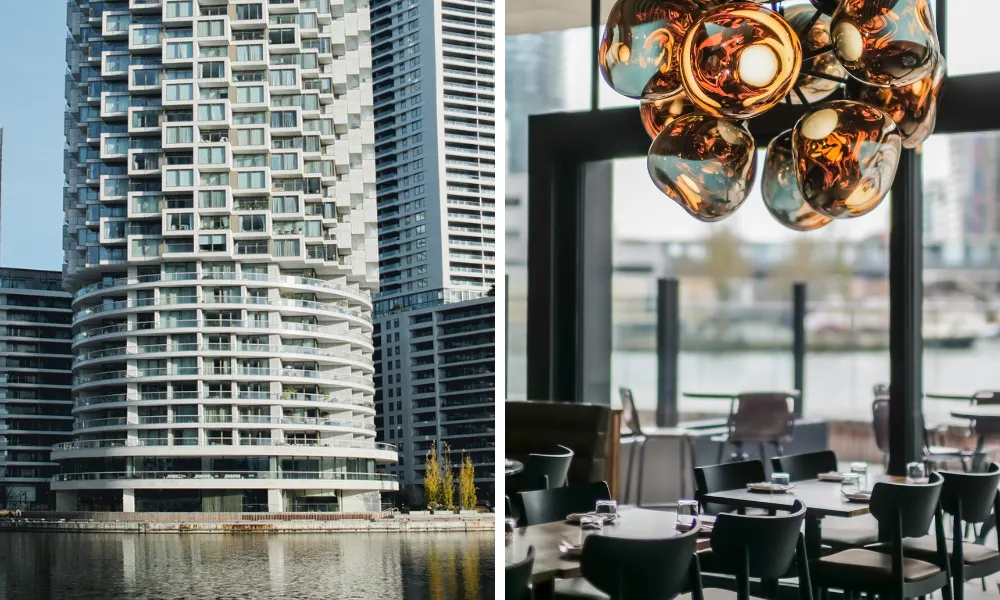 roe by the water at wood wharf