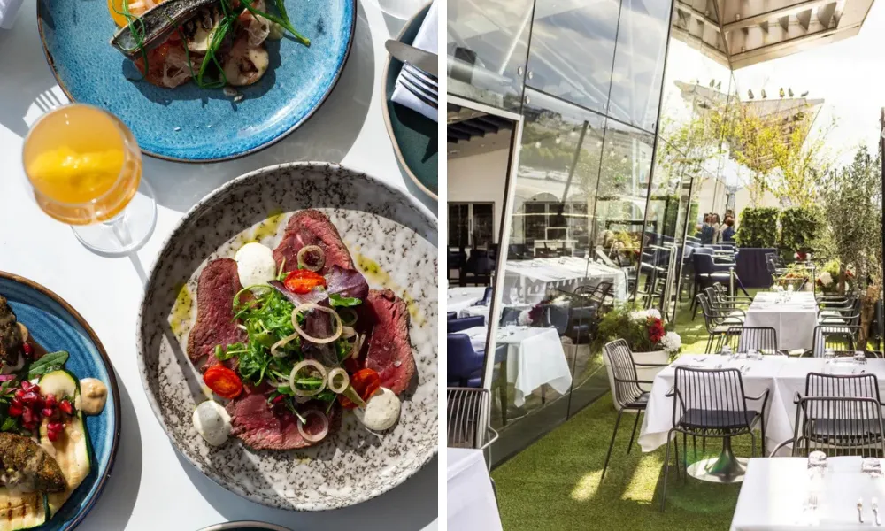 outdoor terrace at oxo tower