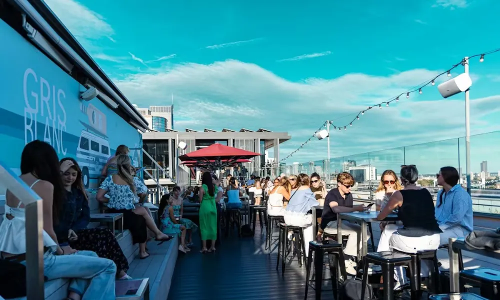 rooftop terrace at savage garden