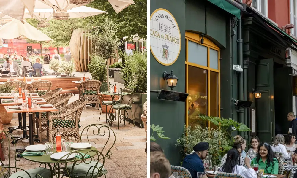 outdoor seating at casa victoria and heddon street