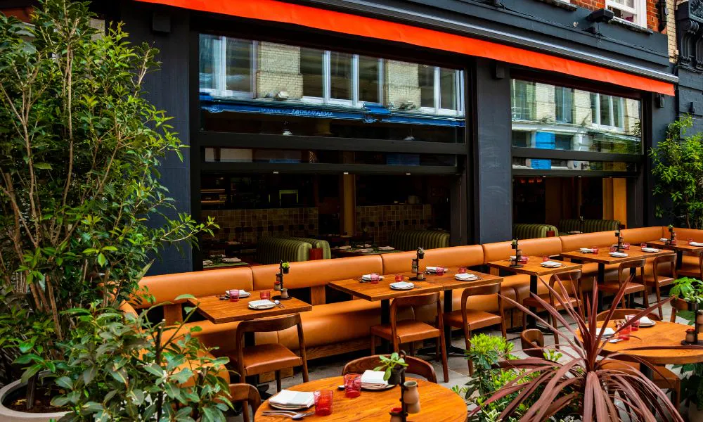 Fonda's outdoor terrace