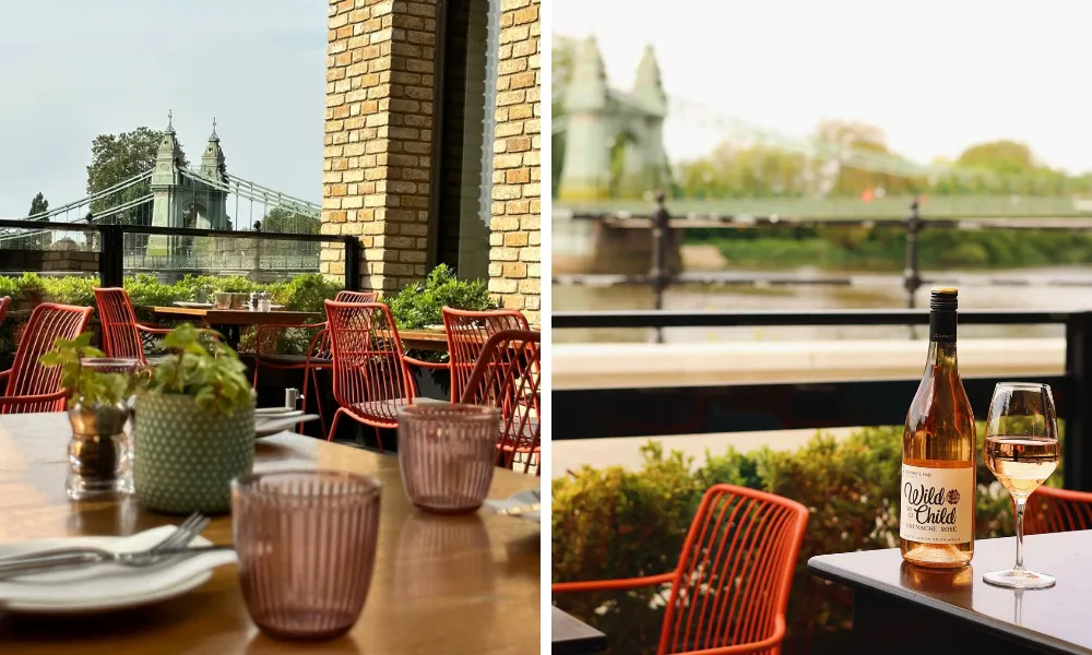 Terrace in west london by hammersmith bridge