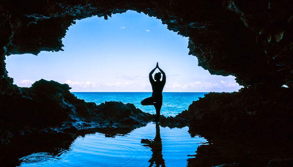 Yoga Barbados cave