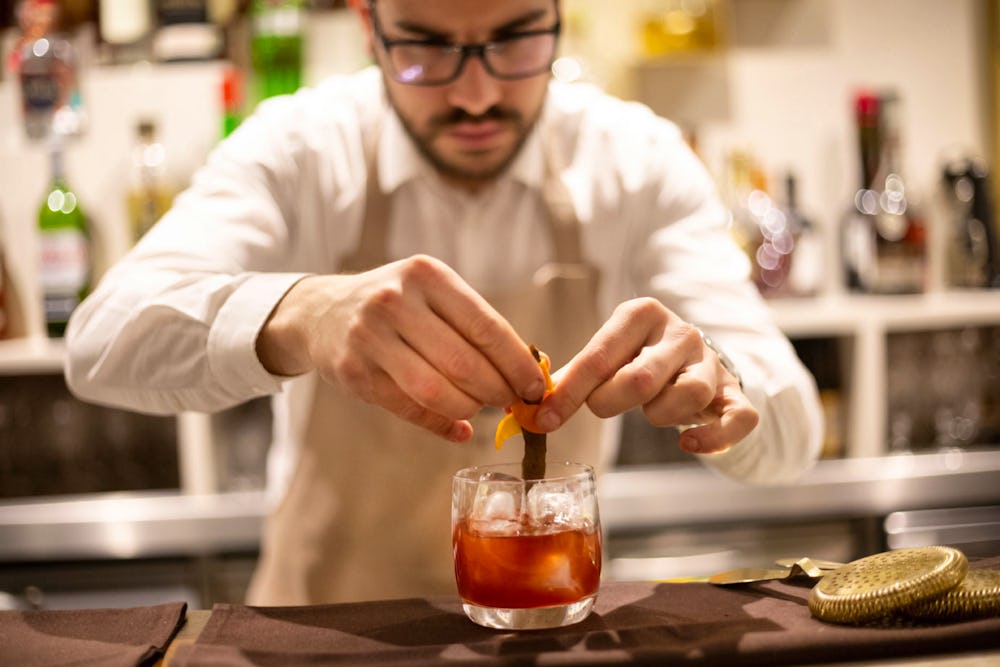 Kahani cocktail making