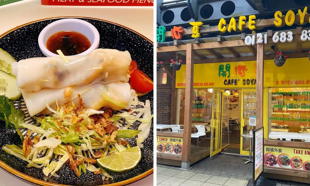 spring rolls at cafe soya