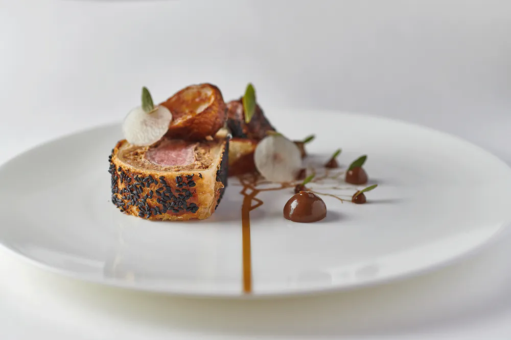 Lamb Wellington at Adam Handling Chelsea