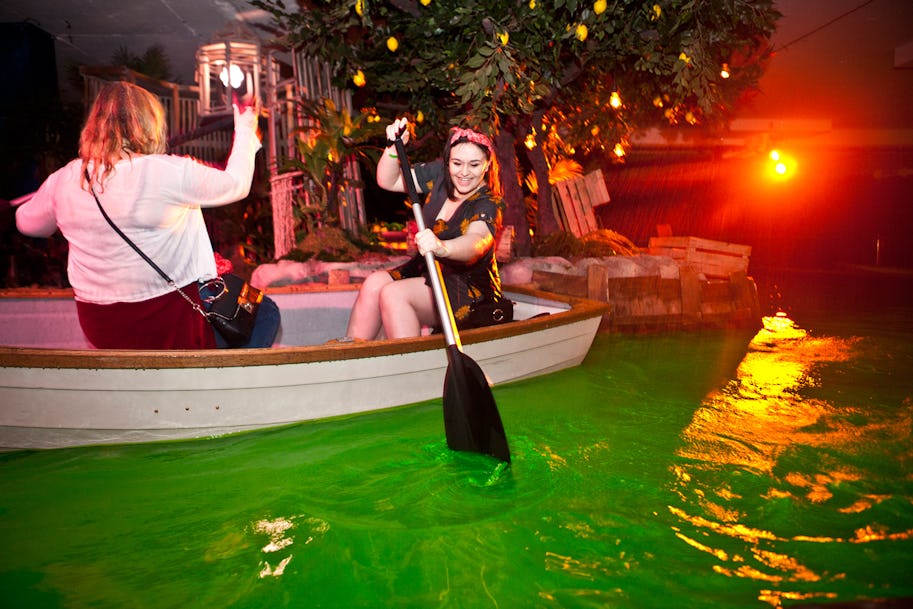 Sail across a fluorescent green lagoon this St Patrick’s Day