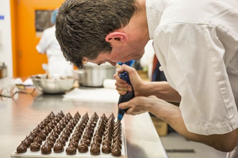 Eat chocolate for dinner in Searcys at The Gherkin's private dining room