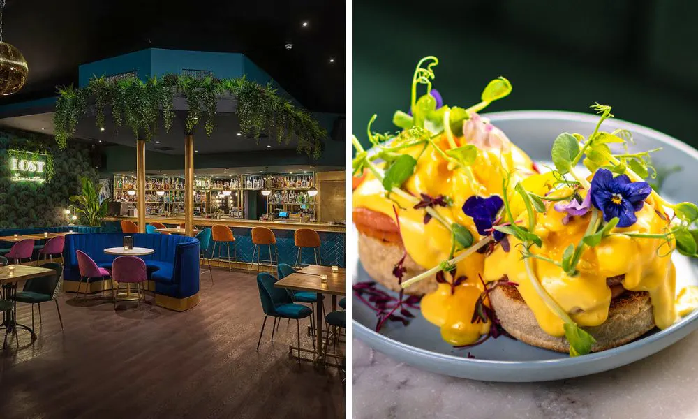 vibrant restaurant interiors and eggs royal