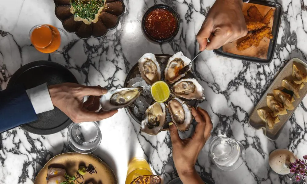 oysters at the aubrey