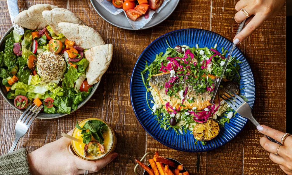 colourful brunch plates megans