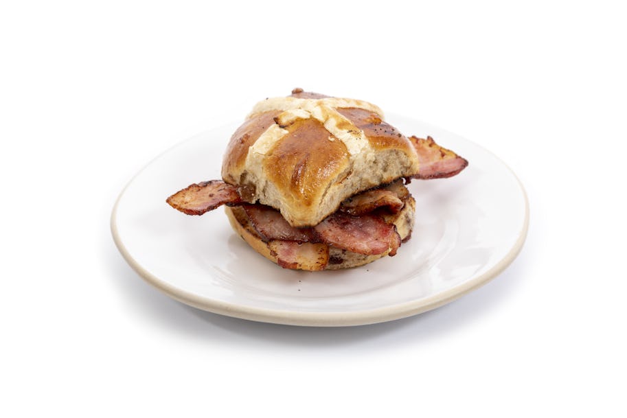 Gail’s is selling a bacon hot cross bun for Easter