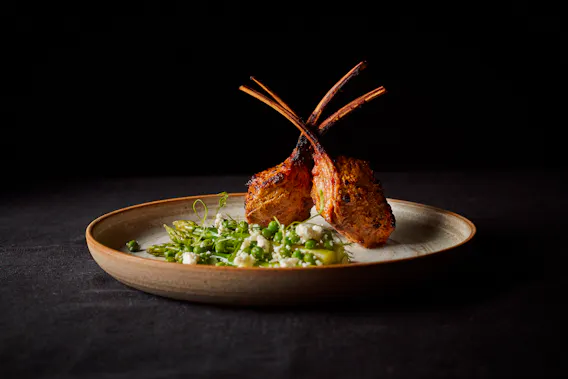 Atul Kochhar's lamb chops at Kanishka