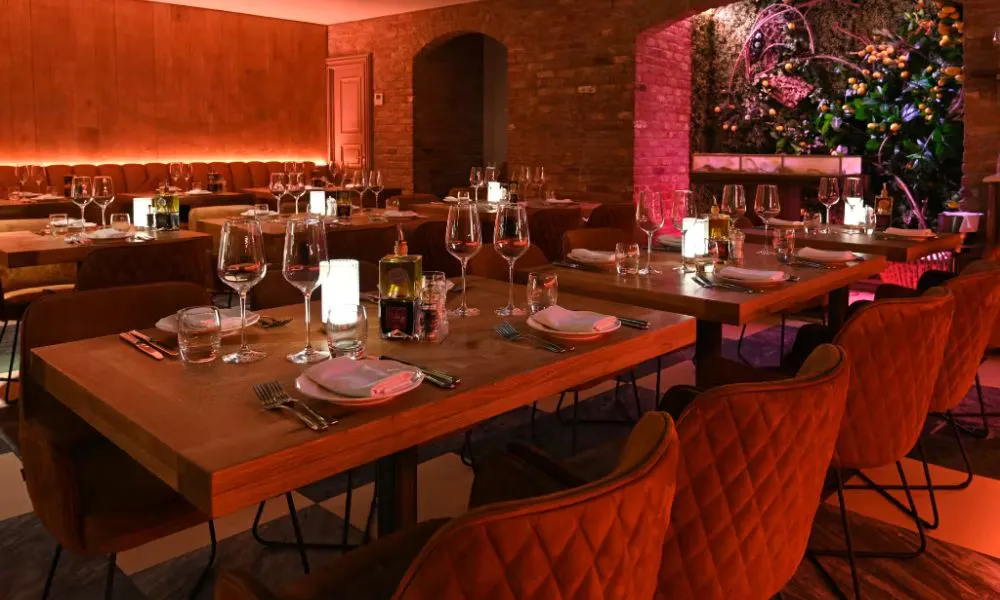 semi-private dining at Bocconcino Mayfair
