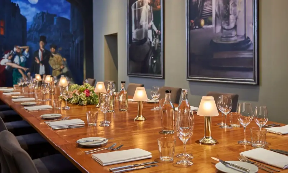 private dining room edinburgh hotel du vin