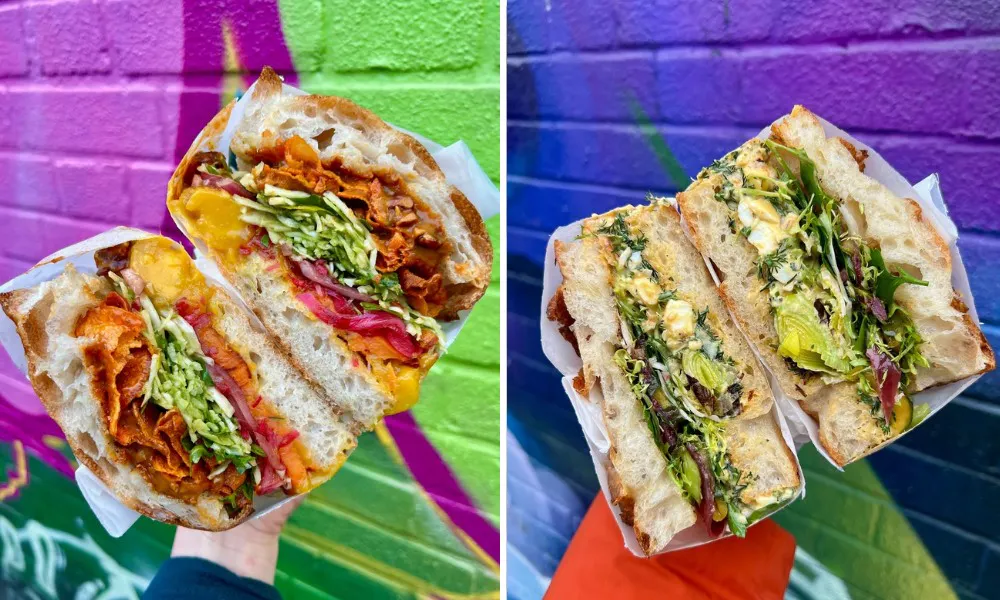 Focaccia sandwiches