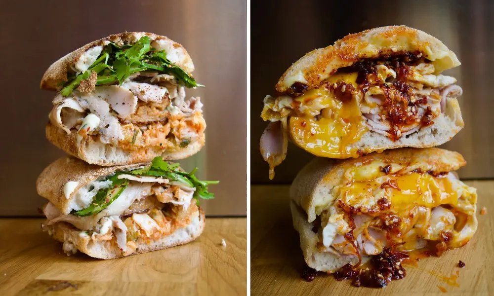Rogue sarnies cut in half