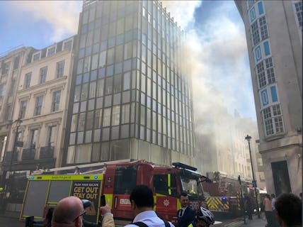 Gymkhana restaurant in Mayfair on fire