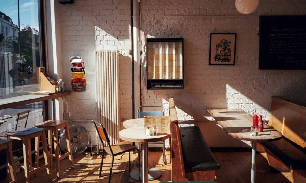 morning light at cafe kino