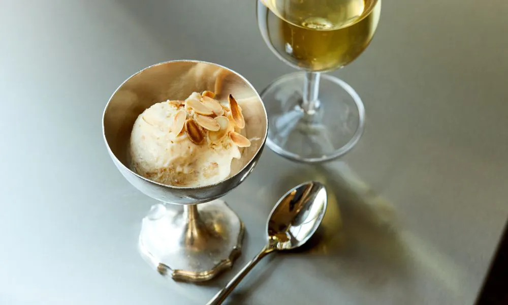 Ice cream and natural wine