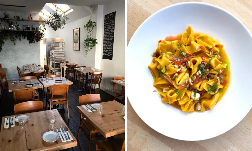fresh pasta at little hollows