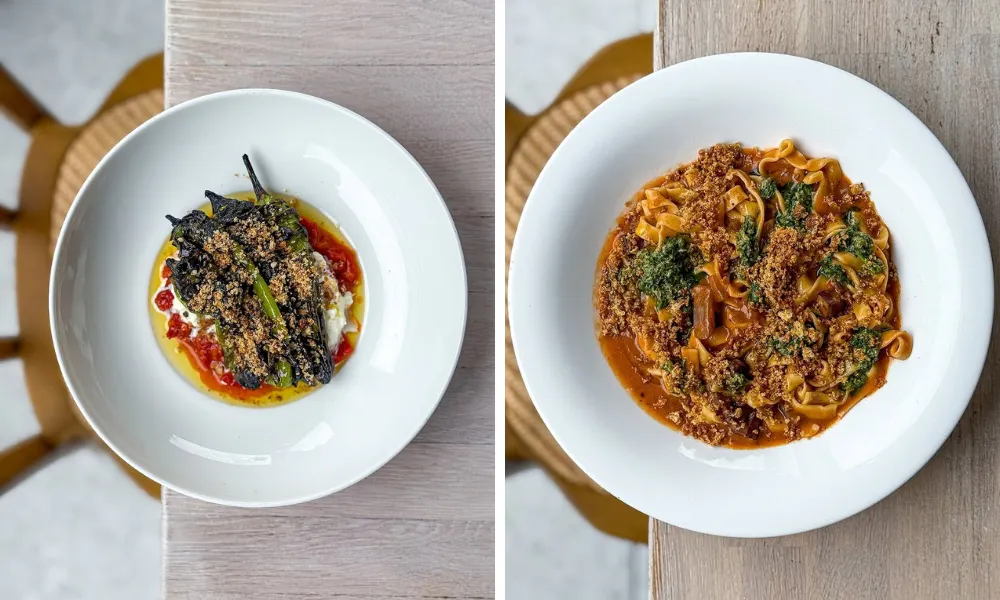 Dishes from RAGU viewed from above