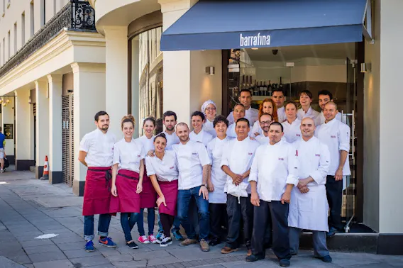 The launch team of Barrafina Adelaide Street