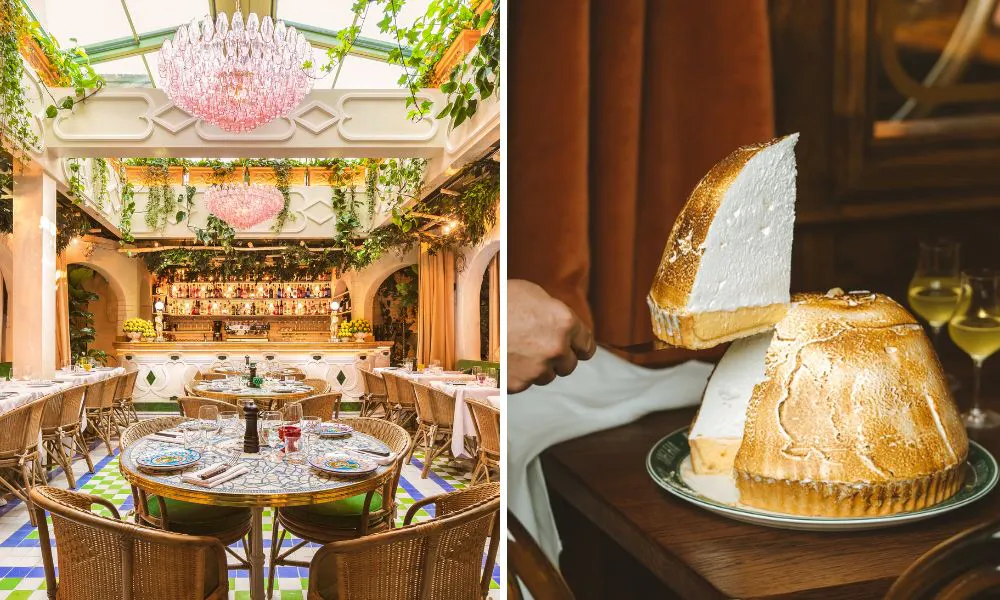 Interiors at giant lemon meringue pie