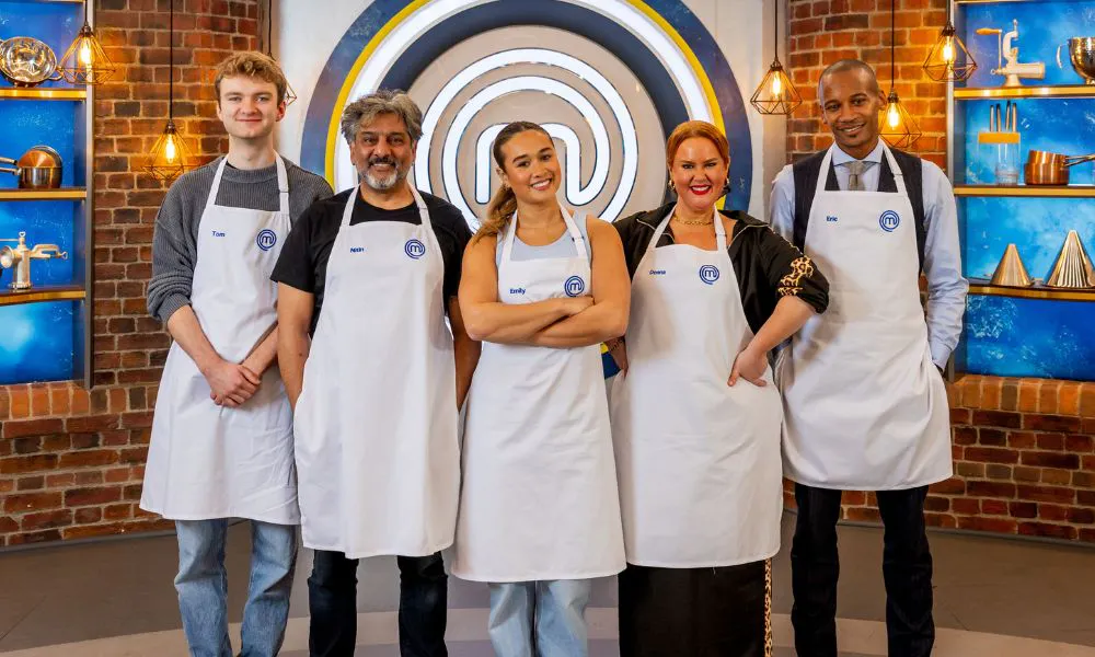 Celebrity MasterChef Contestants Week Two: Tom, Nitin, Emily, Donna, Eric