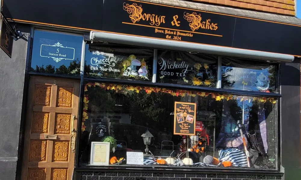 harry potter themed cafe with afternoon tea and cinema