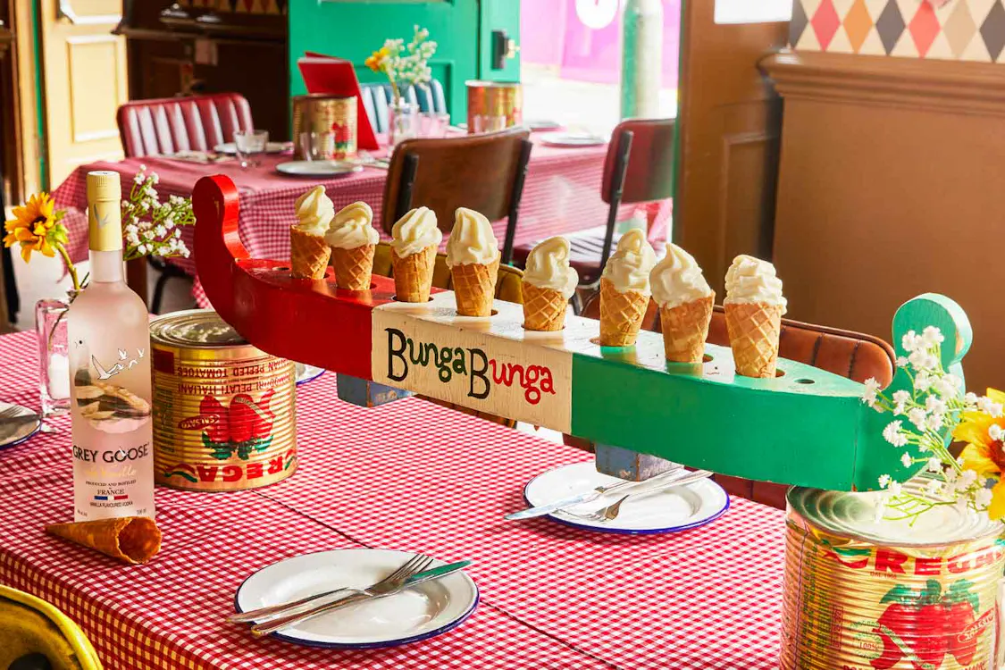 A party-loving London restaurant is now serving vodka-infused ice cream