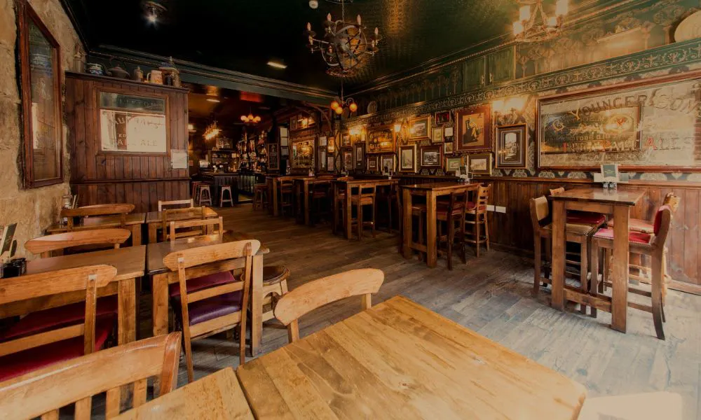 relaxed pub-style interiors