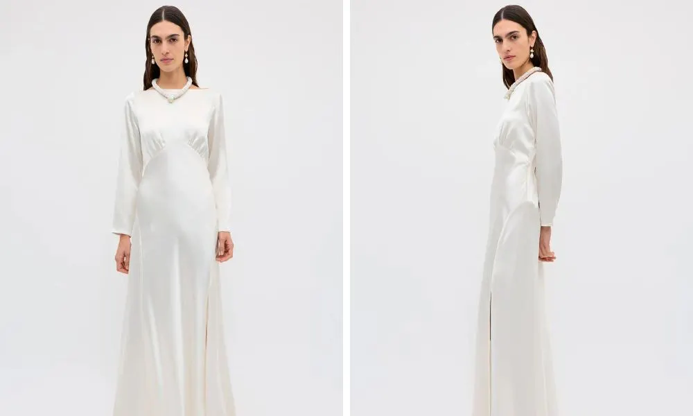 Satin style dress
