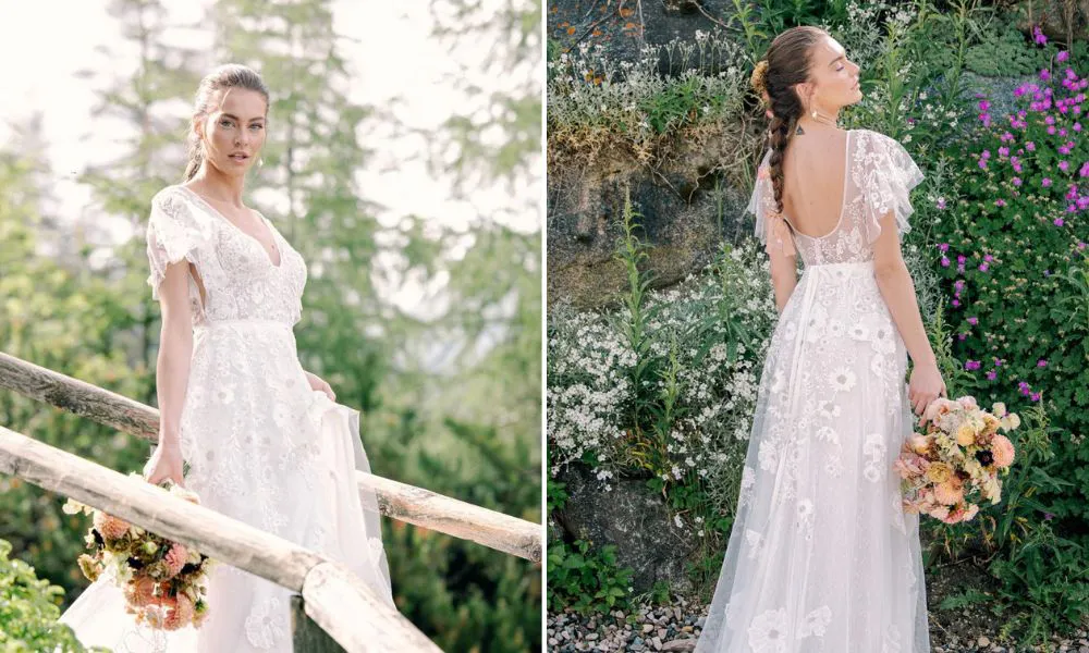 slim fit dress slacks 1920s Style Wedding Dress DC6500  Saja Wedding