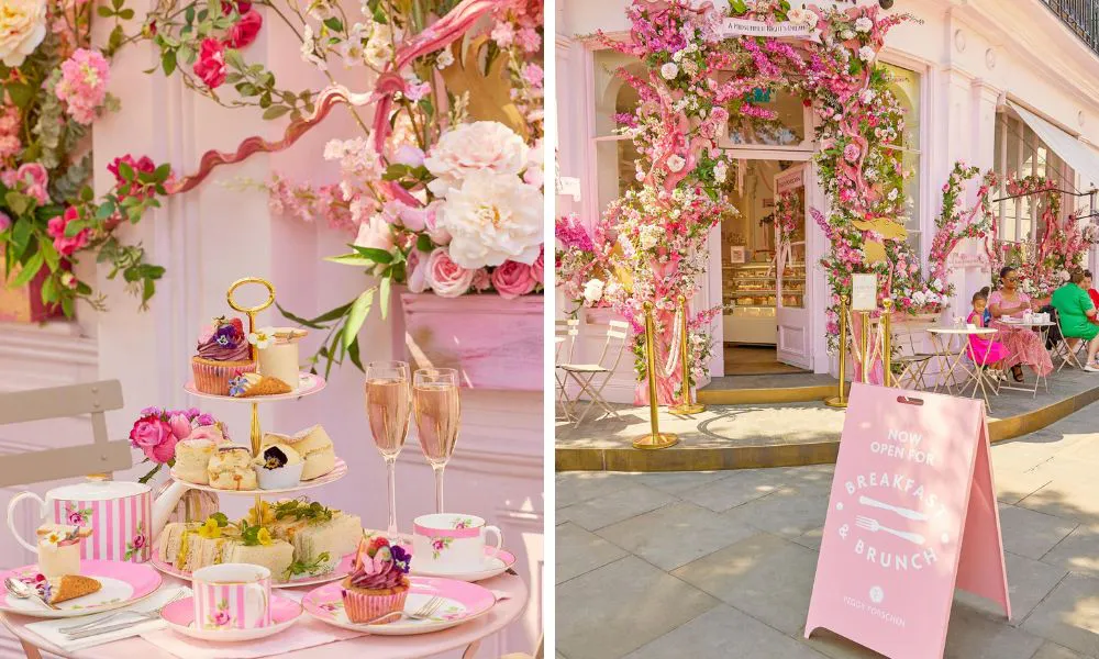 pink, floral afternoon tea at peggy porschen