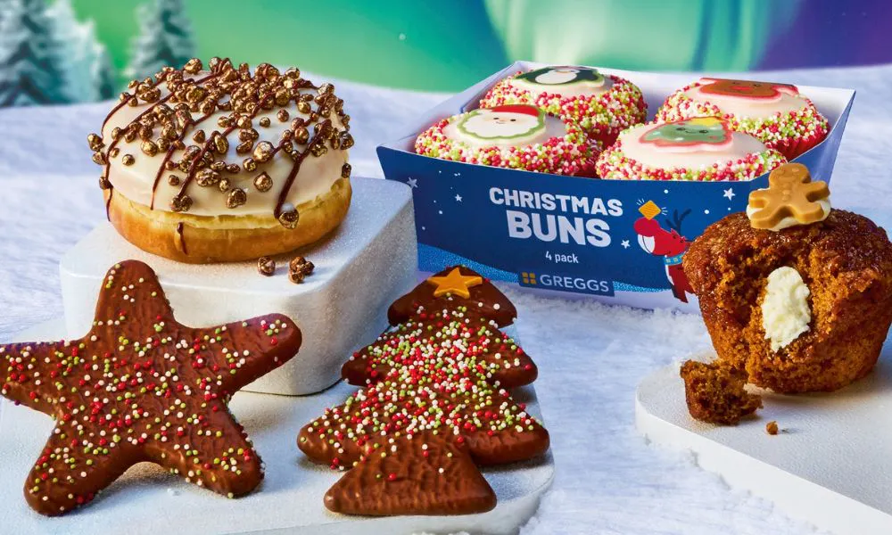 Gregg's Christmas menu - the sweet treats available for 2025