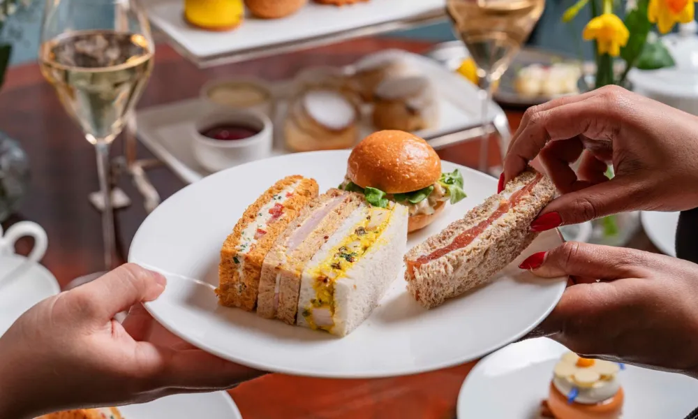 finger sandwiches at the stafford