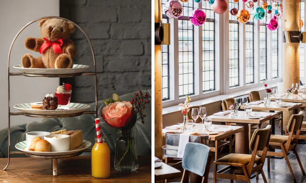 swan london afternoon tea with teddy bear